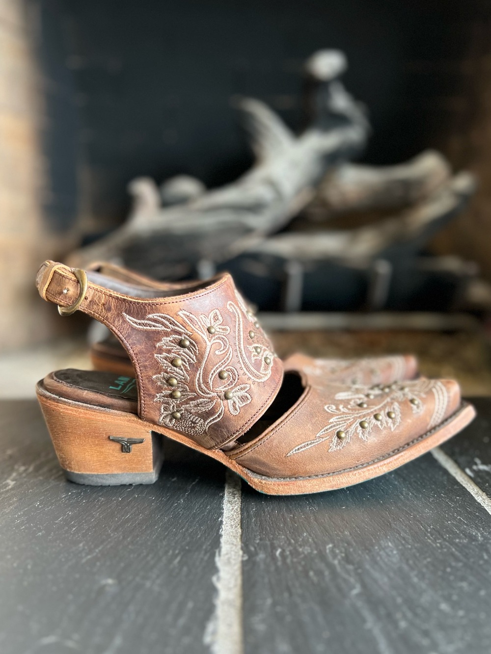 LANE Slingback Studded Mules - Picture 8 of 10